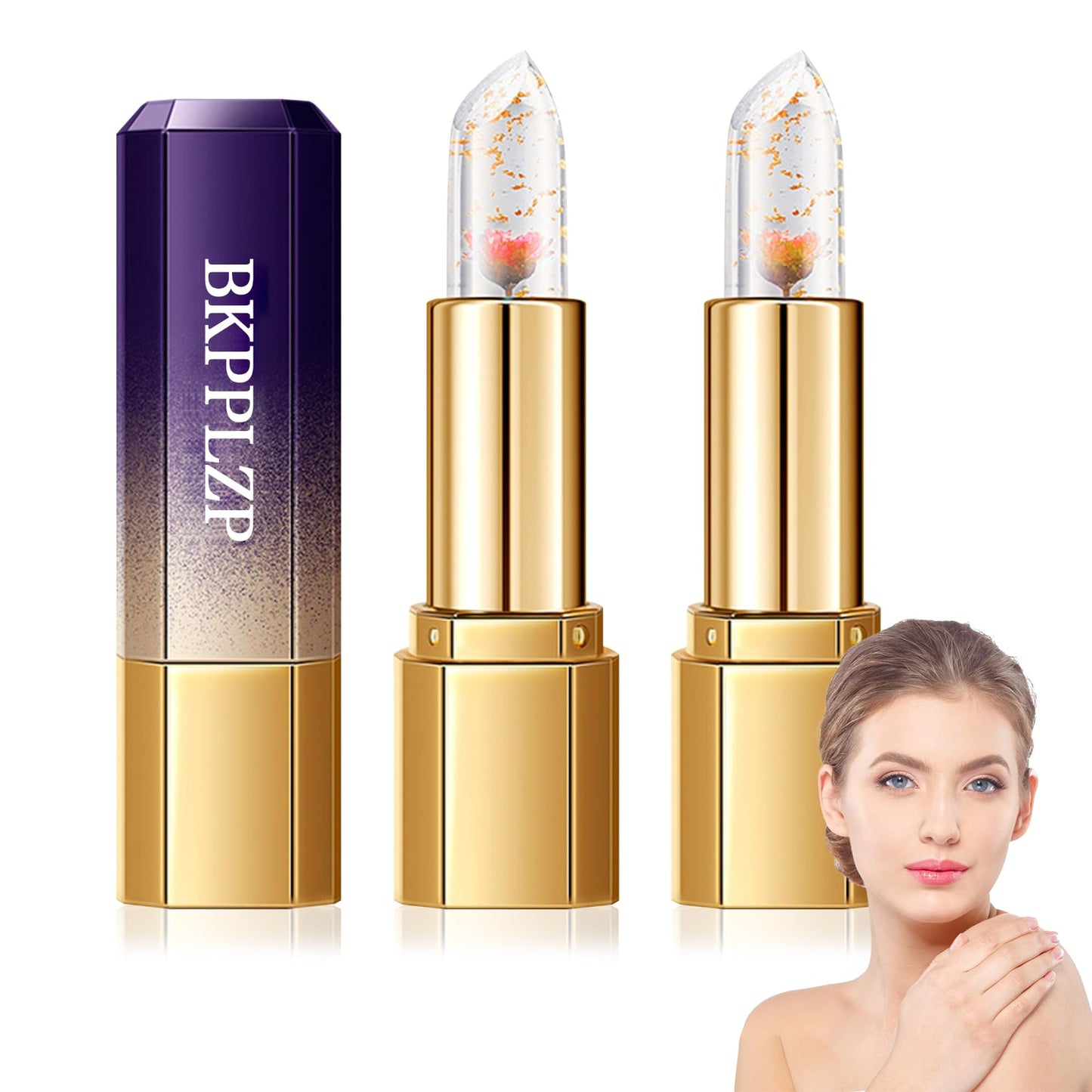 ZENARA™ Jelly Bloom Lipstick Duo — eight shades